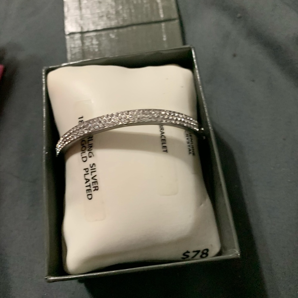 sterling silver over 18 Karat gold bracelet